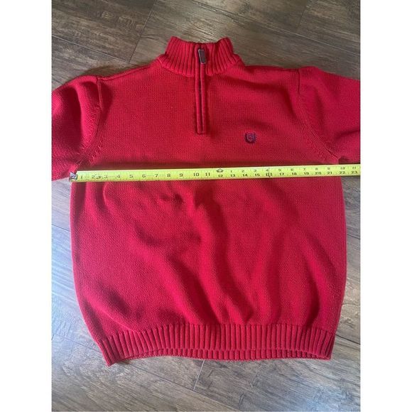 Chaps Red Half Zip Pullover Sweater - Picture 13 of 13
